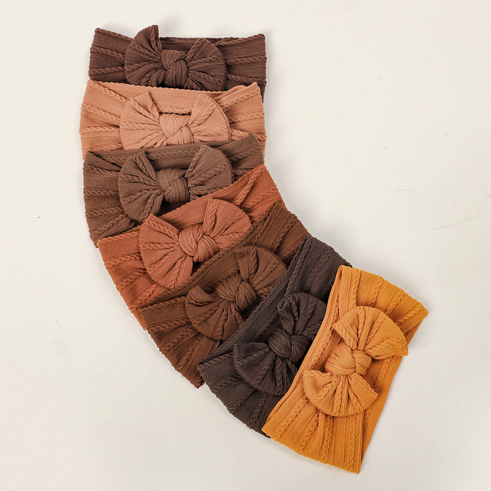 European and American Soft Elastic Nylon Children's Butterfly Bow New