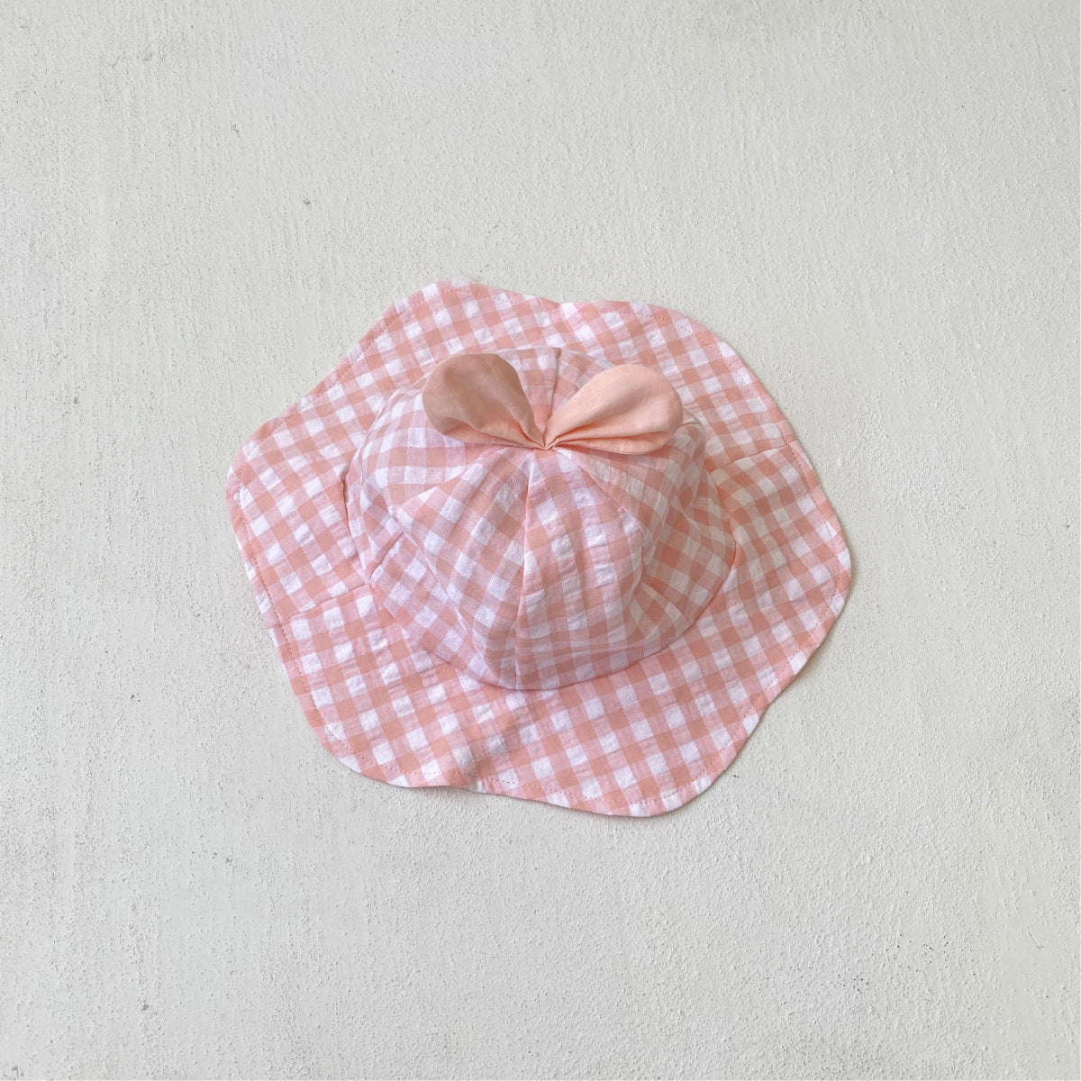 Summer Baby Kids Sleeveless Plaid Pattern Onesies and Hat Casual