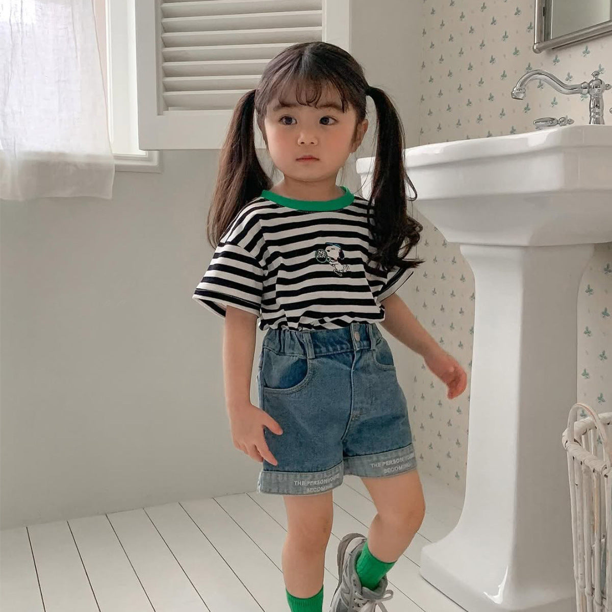 Casual Short Sleeves Summer New Children’s T-shirt, Unisex Baby