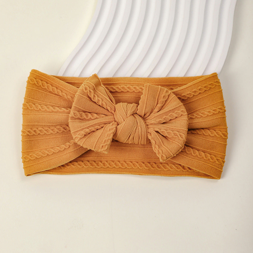 European and American Soft Elastic Nylon Children's Butterfly Bow New