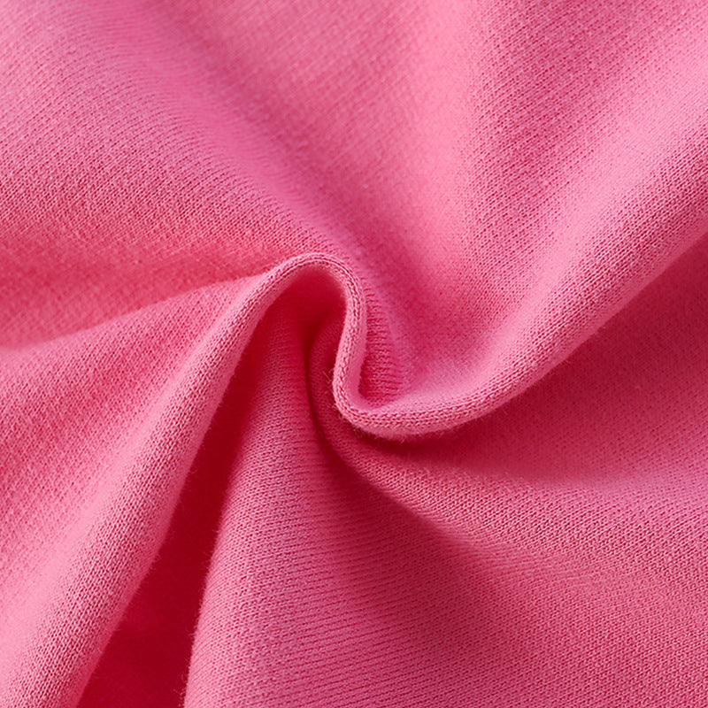 Summer Baby Kids Heart Shaped Butterfly Pattern Top and Pink Shorts