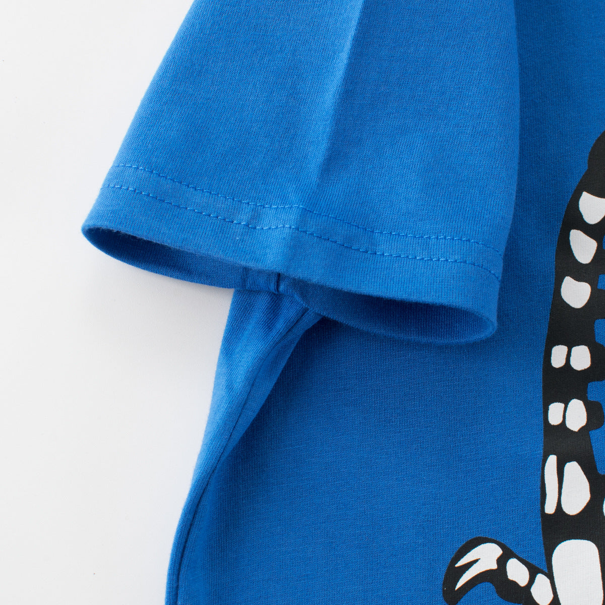 Summer Boys’ Animals Dinosaurs Cartoon Pattern T-shirt in European and