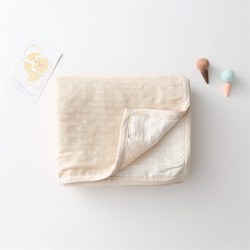 Baby Children Cartoon & Dot Graphic Pure Cotton Blanket