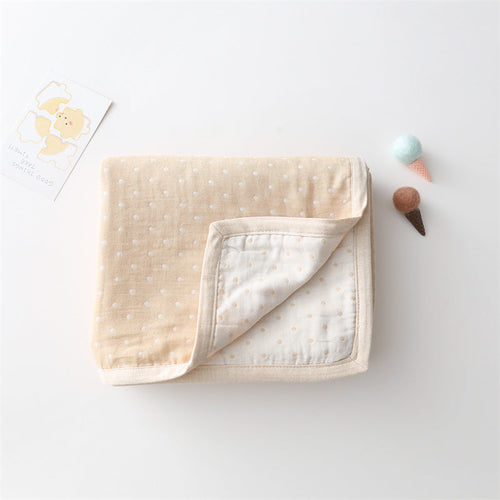 Baby Children Cartoon & Dot Graphic Pure Cotton Blanket