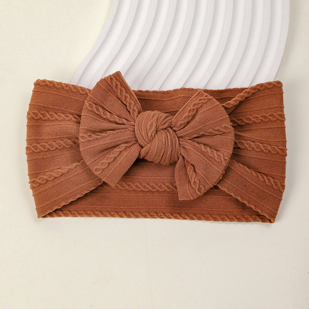 European and American Soft Elastic Nylon Children's Butterfly Bow New