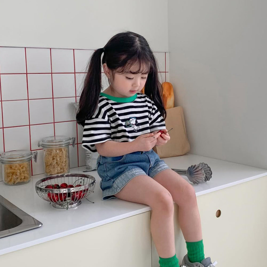 Casual Short Sleeves Summer New Children’s T-shirt, Unisex Baby