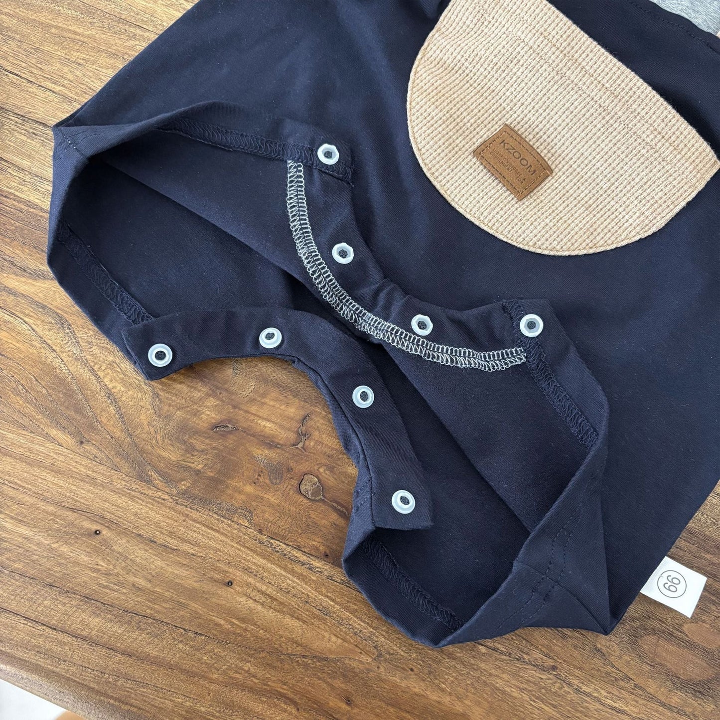 Design Summer Baby Kids Boys Teddy Bear Pattern Color Patchwork Short