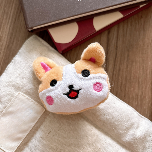 Versatile Cute Cartoon Plush Childrenâ€™s Hair Clip with 3D Cotton