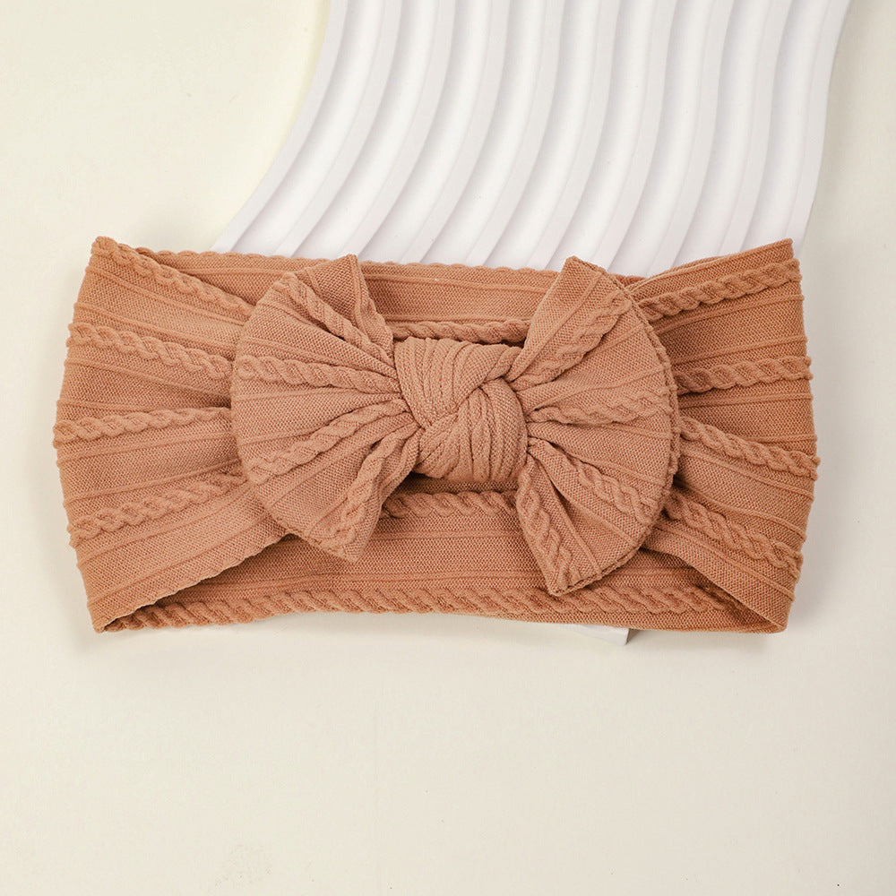 European and American Soft Elastic Nylon Children's Butterfly Bow New