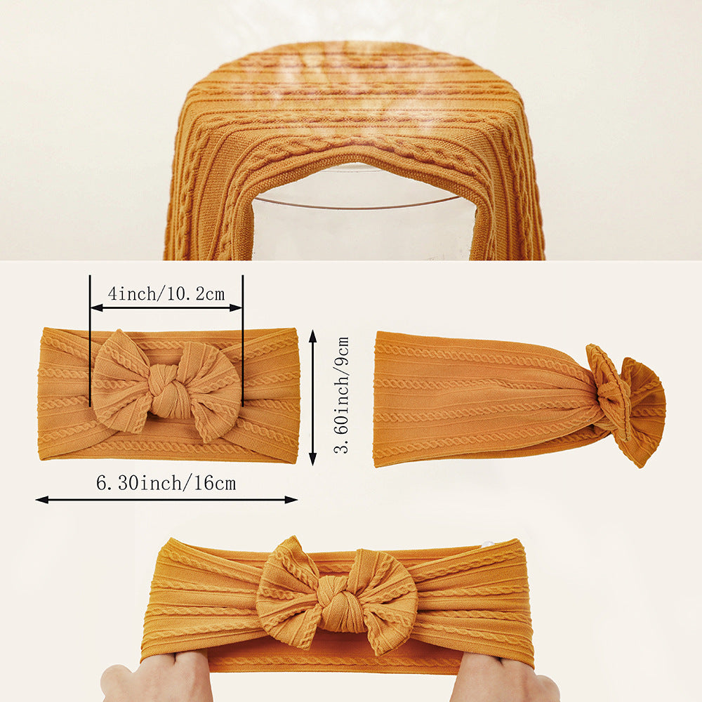 European and American Soft Elastic Nylon Children's Butterfly Bow New