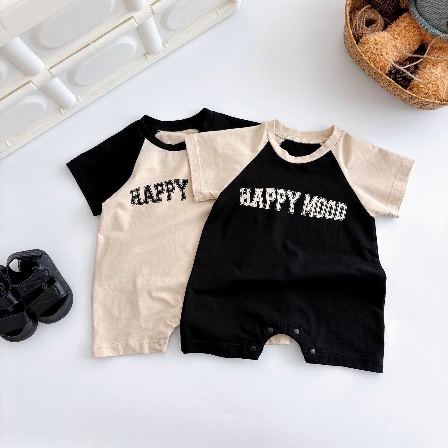 Hot Selling Summer Baby Kids Boys Letters Pattern Color Patchwork